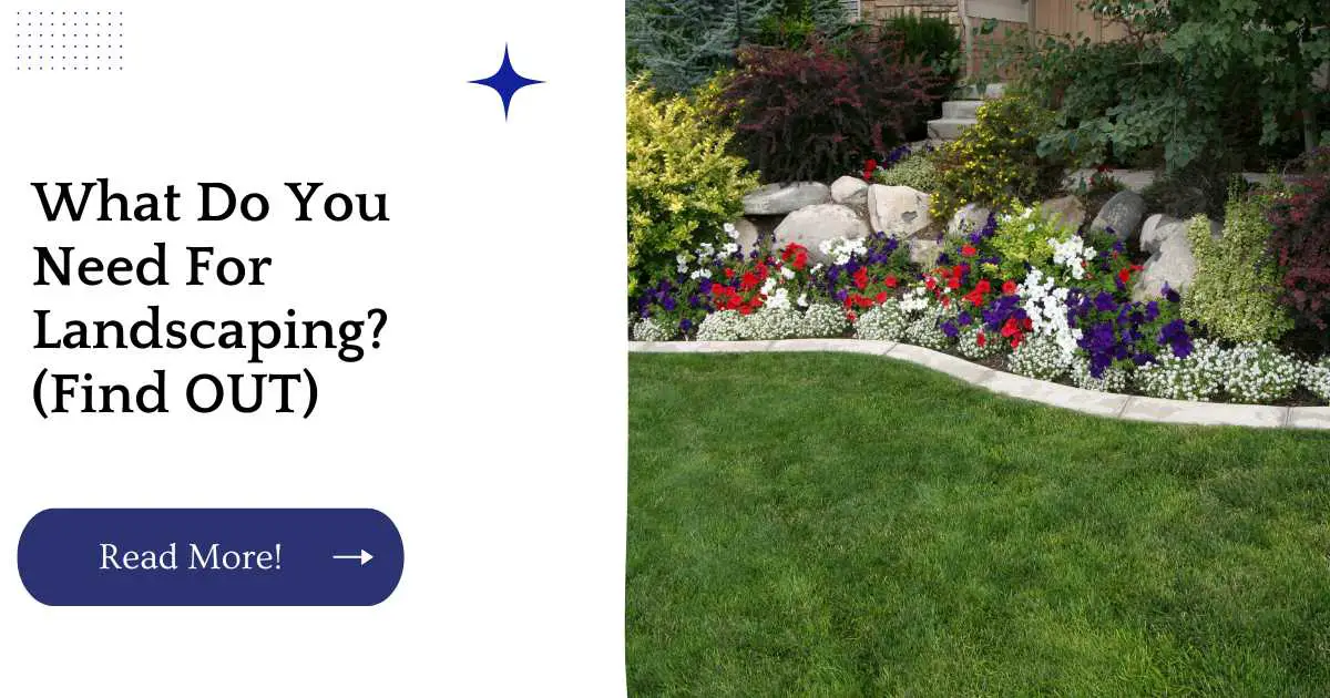 What Do You Need For Landscaping? (Find OUT)